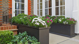 Grosvenor Square, Trough & Round Planters