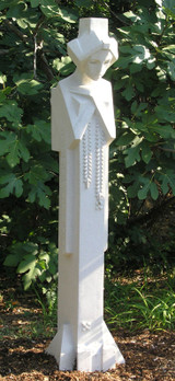 Life Size Garden Sprite in Limestone