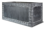 Cromwell Fiberglass Trough planter - Antique Faux Lead Finish