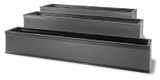 Fiberglass Chelsea Trough planter in 3 sizes - faux lead standard finish