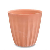 Pleat planter in terracotta