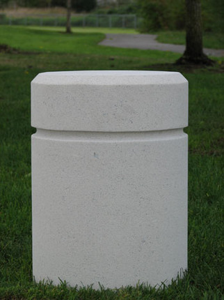 Bayview bollard 14" diameter made from cast stone