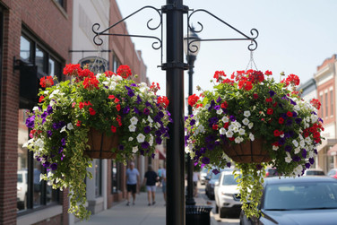 Double Lamppost Bracket mounted and planted