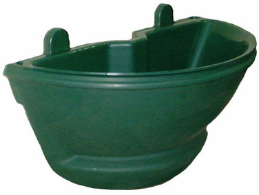 Up the Pole Cup & Saucer Self-Watering Half Basket in standard green
