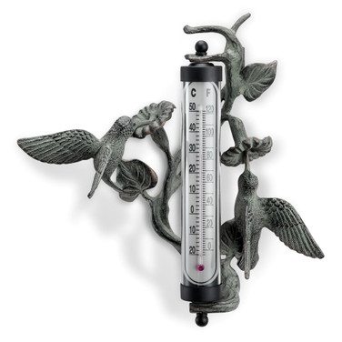 Hummingbird Wall Mounted Thermometer