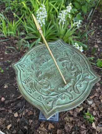 Solid Brass Happiness Sundial