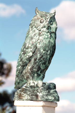 Bronze Owl Statue cast using the lost wax method of casting