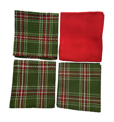 Dishtowel & Dishcloth Wintergreen Set