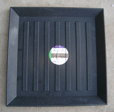 square saucer in granite color