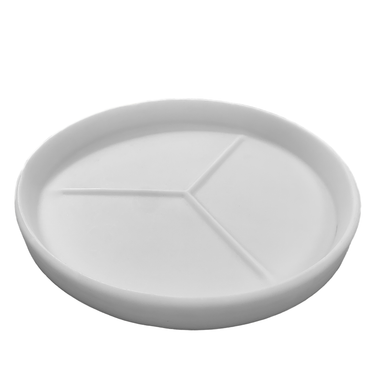 20" Round Plastic Saucer in white