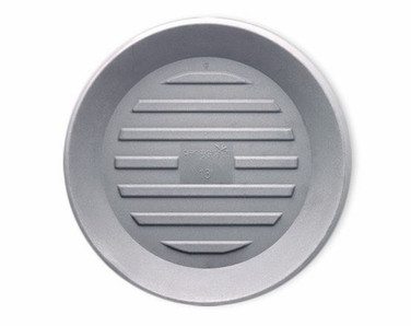 Large 18" Round Plastic Saucer in soft grey