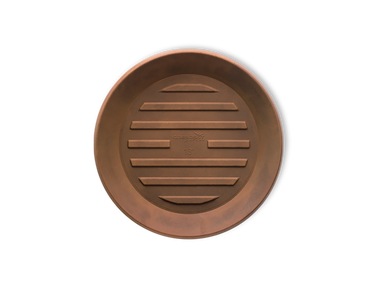 18" Round  Plastic Saucer in rust color