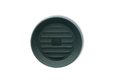 15" Round Crescent plastic saucer in old bronze color