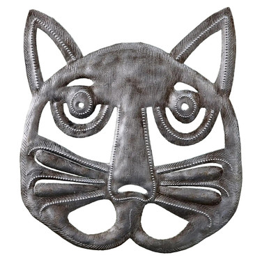 Floral Cat Face wall hanging