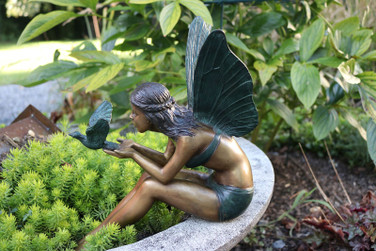 Bronze Bird Fairy Statue