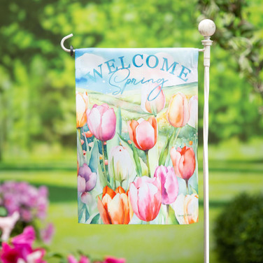 Tulip Flag to welcome spring