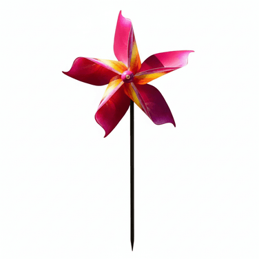 Pink Plumeria Paper Pinwheel