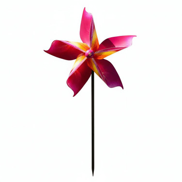 Pink Plumeria Paper Pinwheel