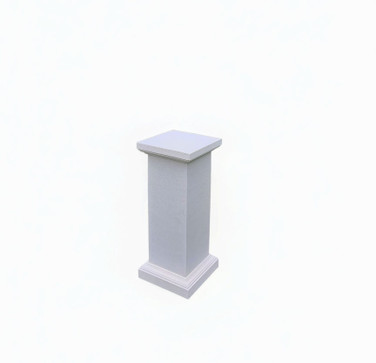 Cast Stone Armillary Pedestal in Limestone