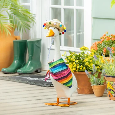 Festive Attire for Giddy the Porch Goose