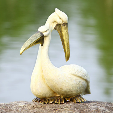 Pelican Pair Statue