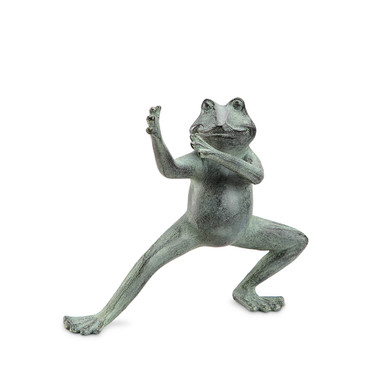 Flexing Tai Chi Frog Statue