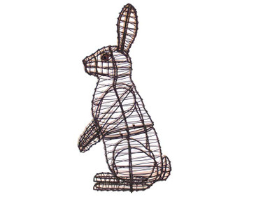 standing rabbit topiary frame