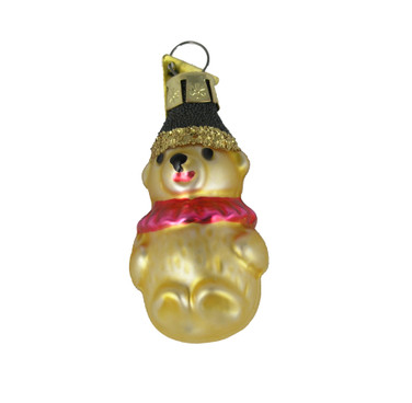 Miniature blown glass Bear Ornament