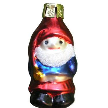 Miniature Elf Ornament hand blown glass