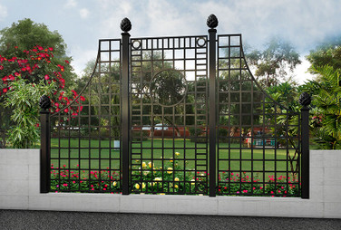 Knebworth Fence Grand Set - steel fencing panels