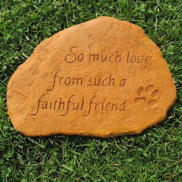 Memorial stone for a faithful friend