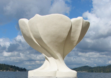 Art Nouveau Vase in cast stone offered in five finish choices