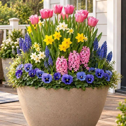 How to Plant Spring Bulbs in Containers | Layering Tips