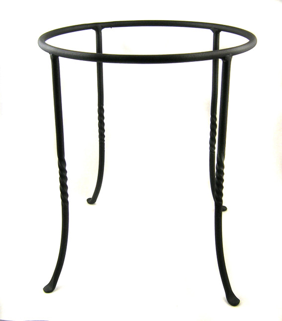 Wrought Iron Bird Bath Stand with an 11" ring
