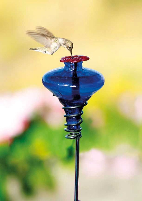 Mini Blossom Hummingbird Feeder on Stake