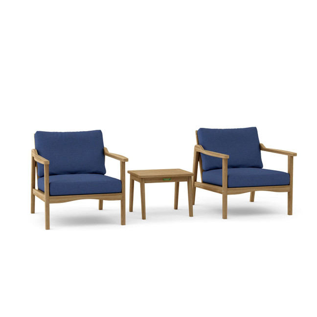 Amalfi Deep Seating 3 piece teak set