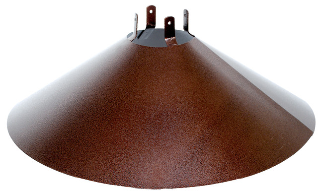 22" Round Squirrel Baffle for 4x4 post