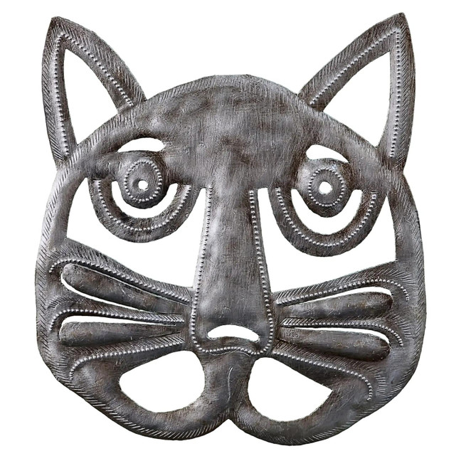 Floral Cat Face wall hanging 