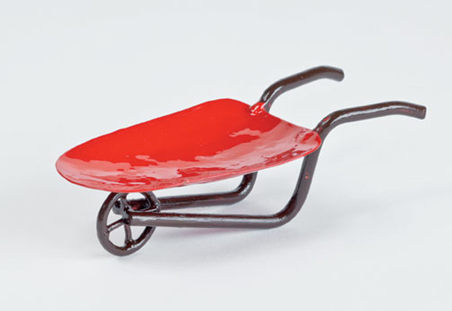 Miniature Red Wheelbarrow