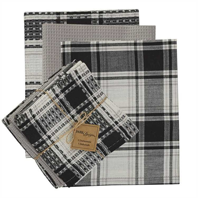 Set of Plaid Dish Towels