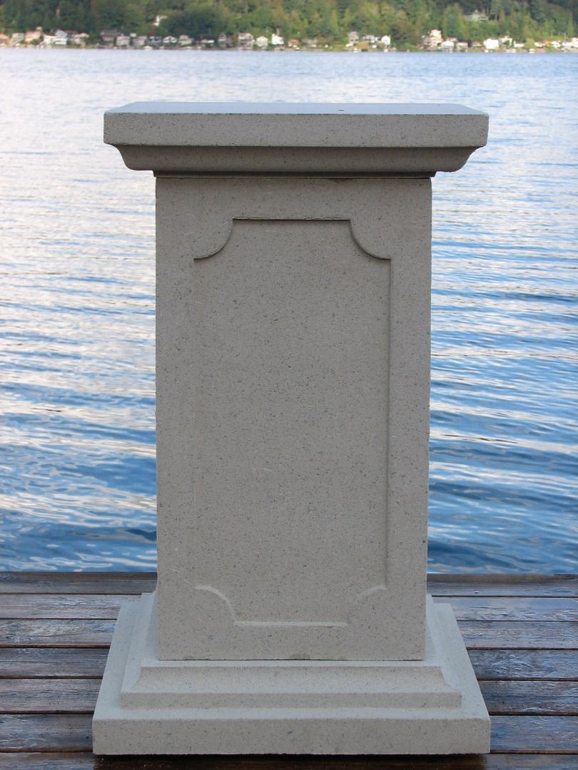 French Pedestal | Cast Stone Decorative Pedestal | 33