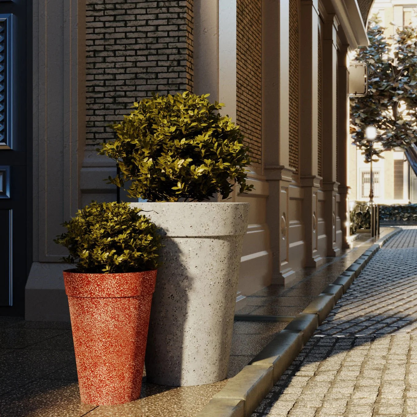 Aure Planter - Aure Large, Grey