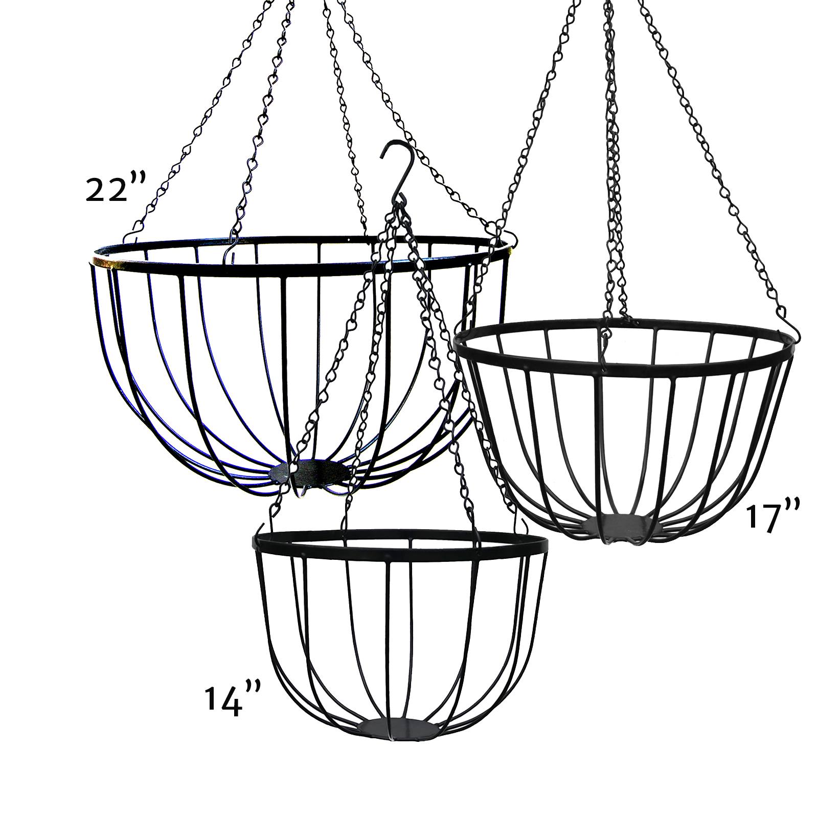 short indoor plant stands Nesting Metal Plant Stands Set of Three main image 0