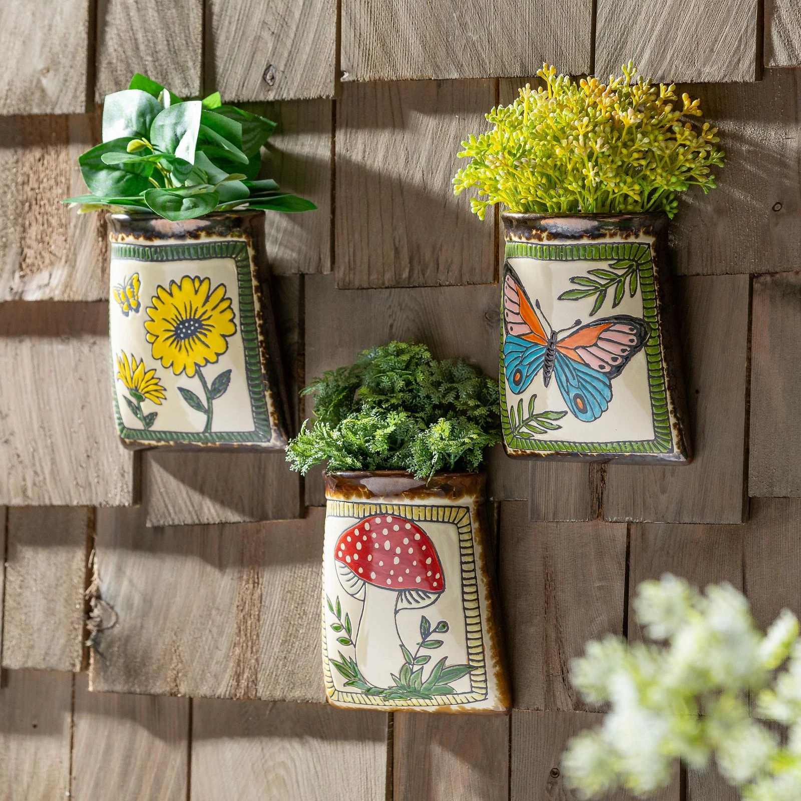 Ceramic Pocket Wall Planter - Garden Artisans LLC