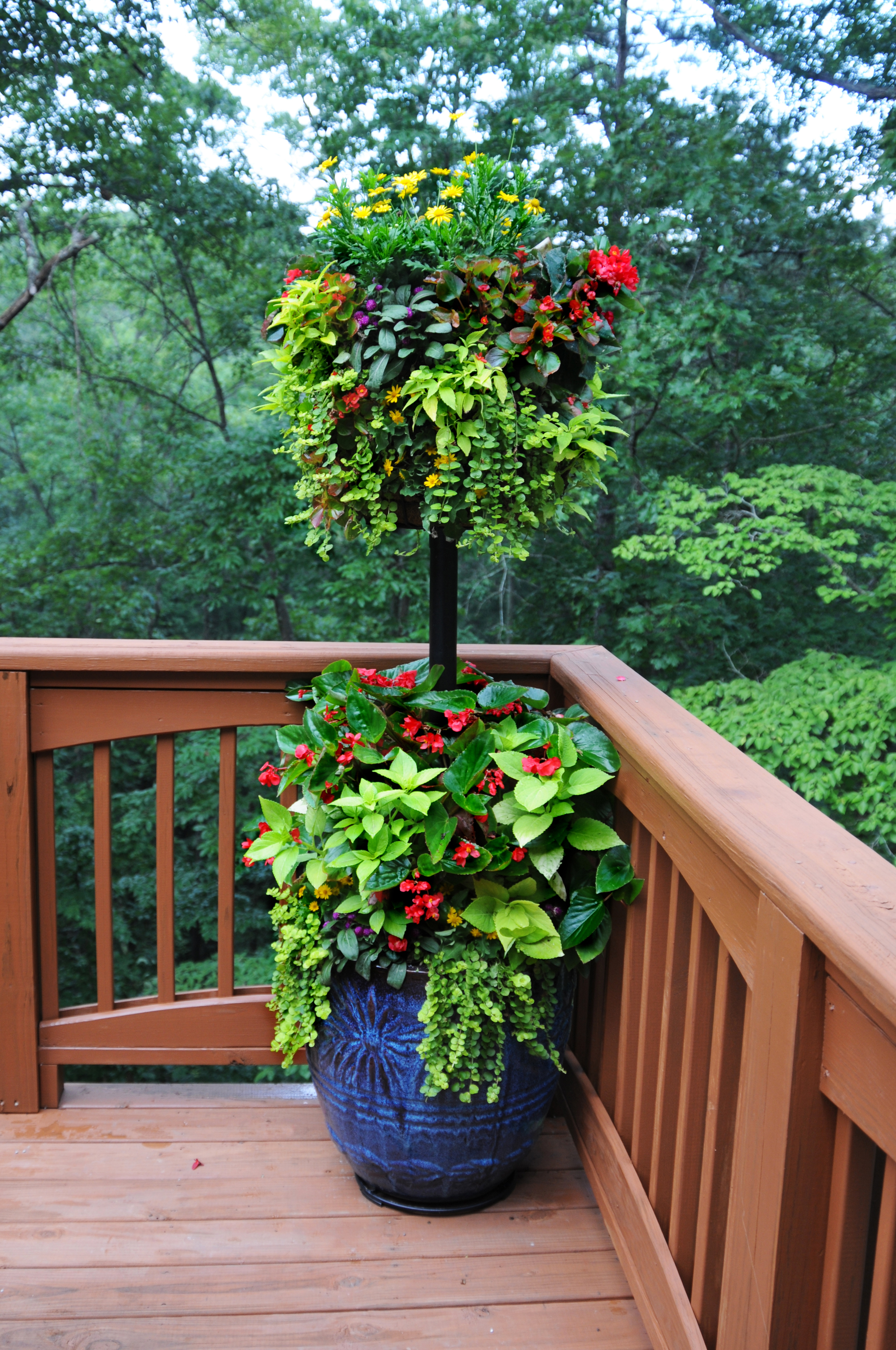 Basket Column for Large Pots for use with Pamela Crawford Baskets