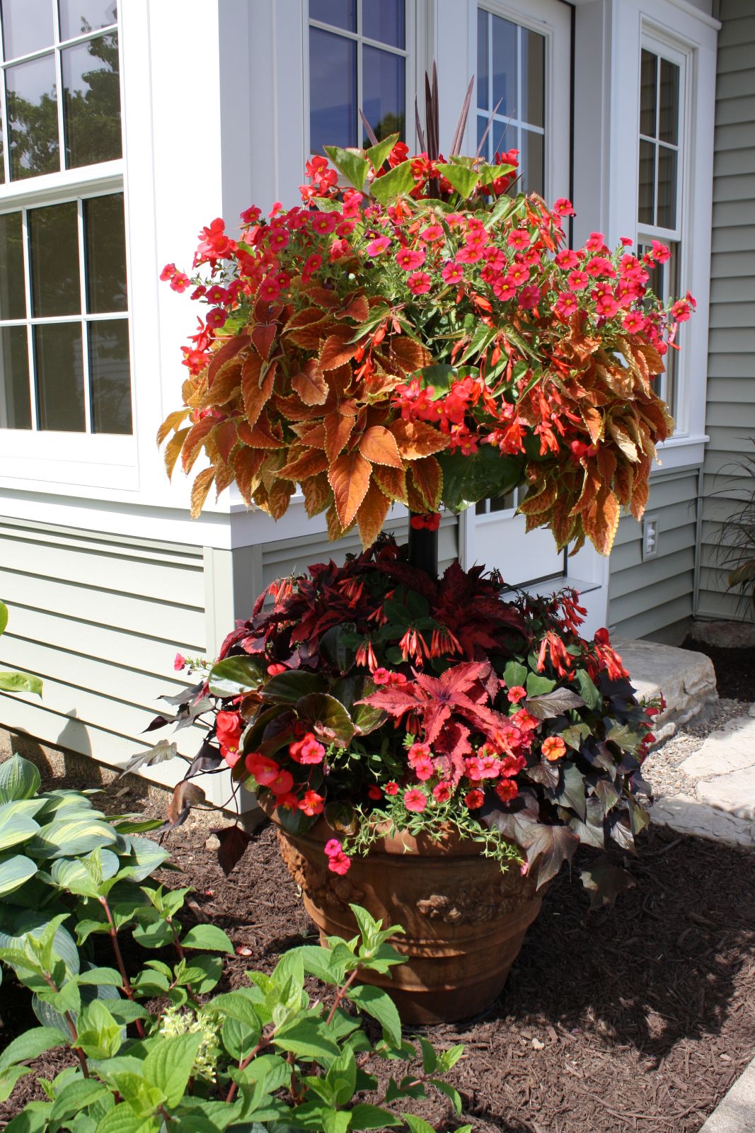 Basket Column for Large Pots for use with Pamela Crawford Baskets