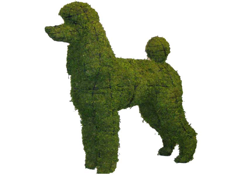 Greenpiece Wire Art Poodle Topiary - Thumbnail 2
