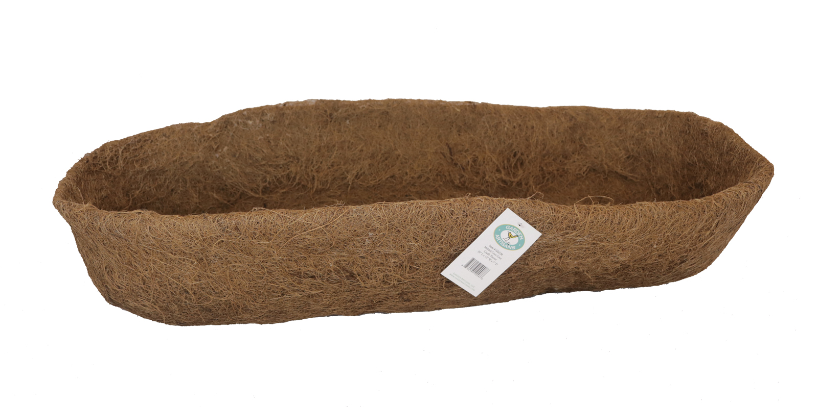 Molded Coco Liner for Cradle or Trough Planter 30" L x 12" W x 7" D