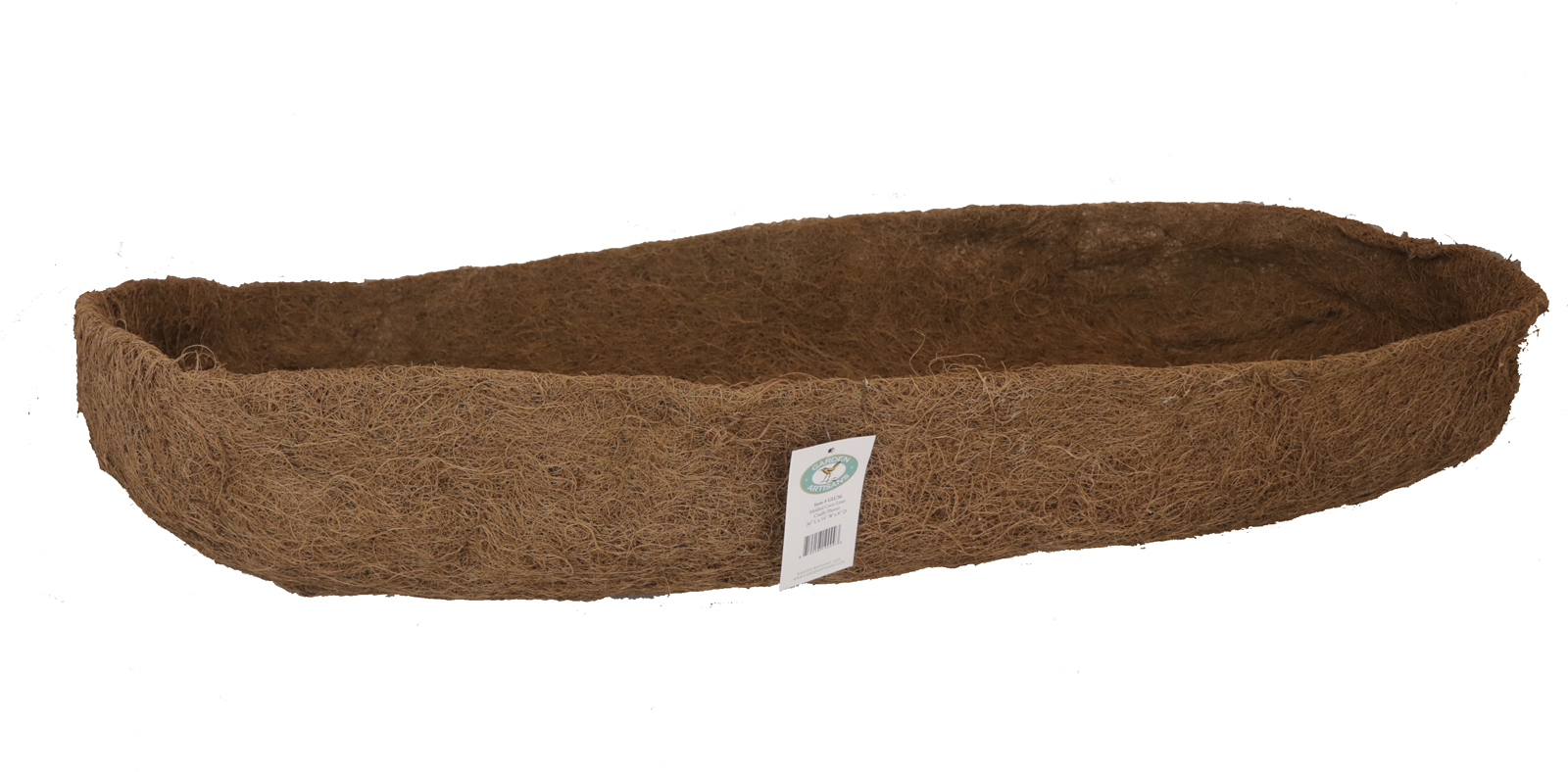 Molded Coco Liner for Cradle or Trough Planter 30" L x 12" W x 7" D