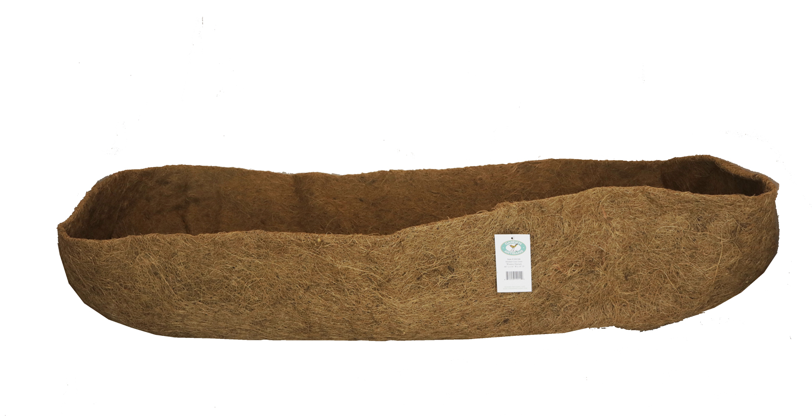 Molded Coco Liner for Cradle or Trough Planter 30" L x 12" W x 7" D